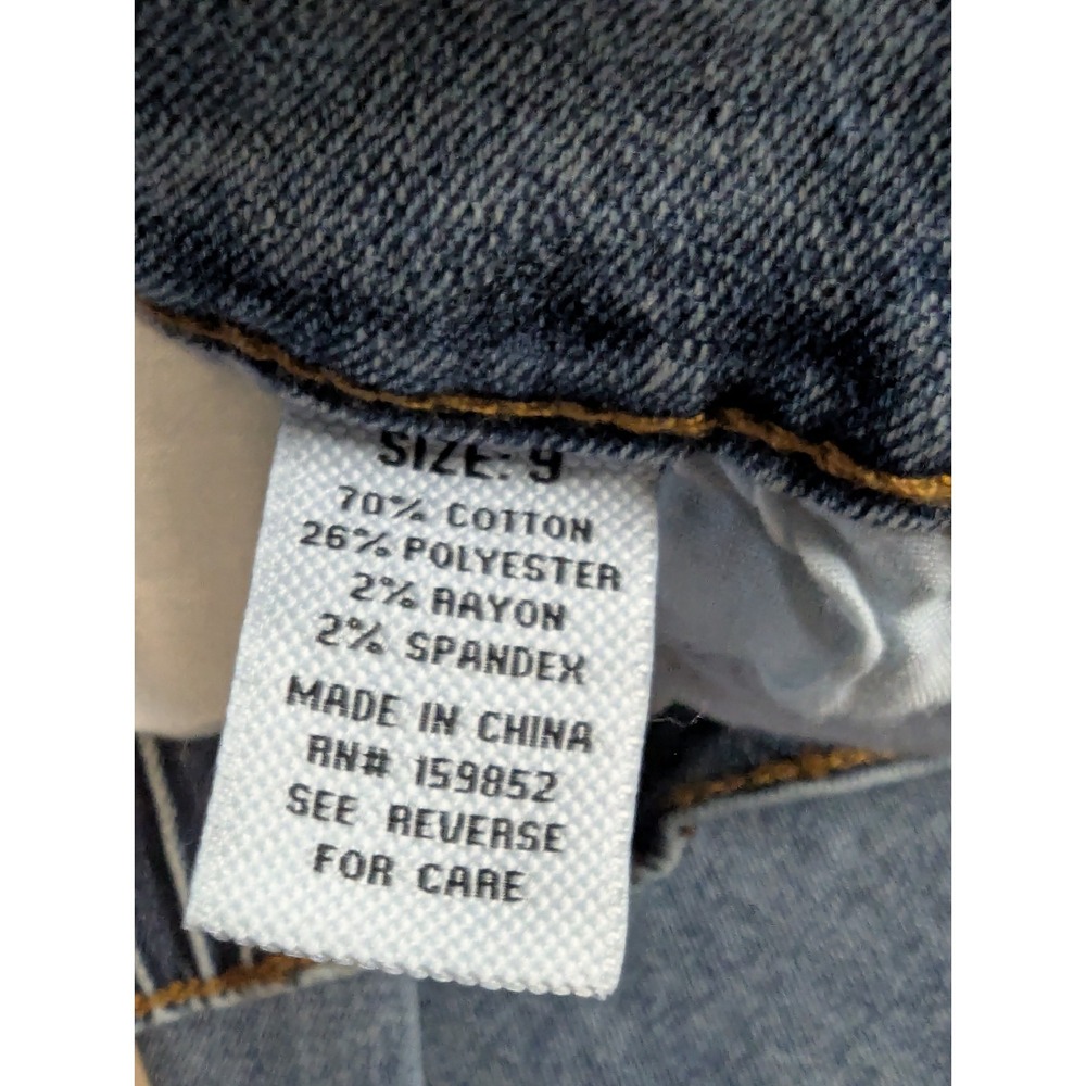 FIRE & RAIN Wide Leg Jeans Womens Size 9 Denim High Rise Stretch Medium Wash - Picture 7 of 15